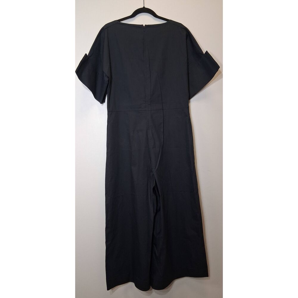 Cos womens size 10 long tall ankle length romper jumpsuit wide leg navy blue - Picture 5 of 9